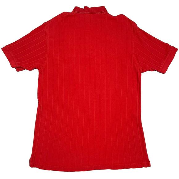 Vintage 90s University of Maryland Polo Shirt red Large College Football - Picture 2 of 4